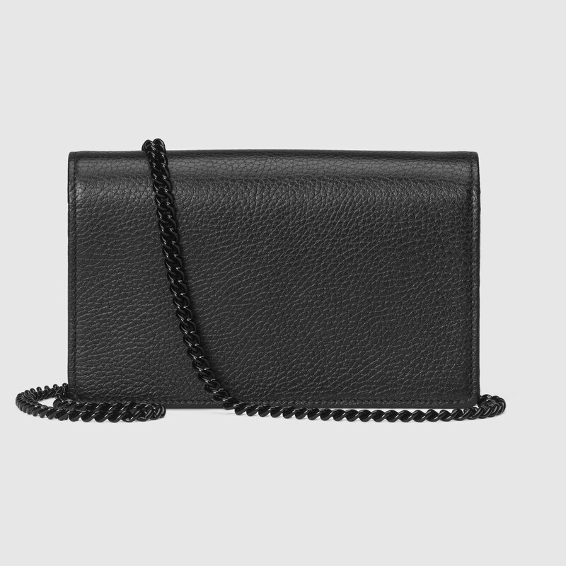 Gucci GG Marmont Chain Wallet 497985 Black